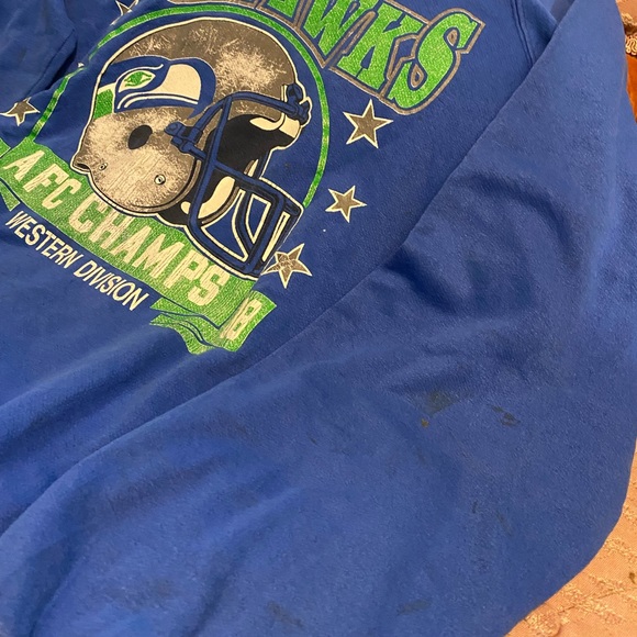 1988 afc champions Seahawks crewneck - Picture 2 of 4